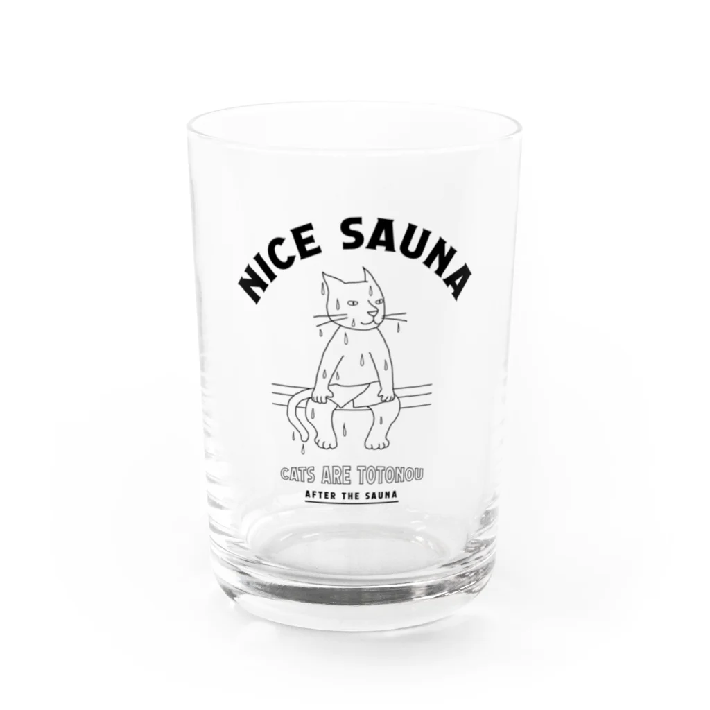 LONESOME TYPE ススのナイスサウナ（猫） Water Glass :front