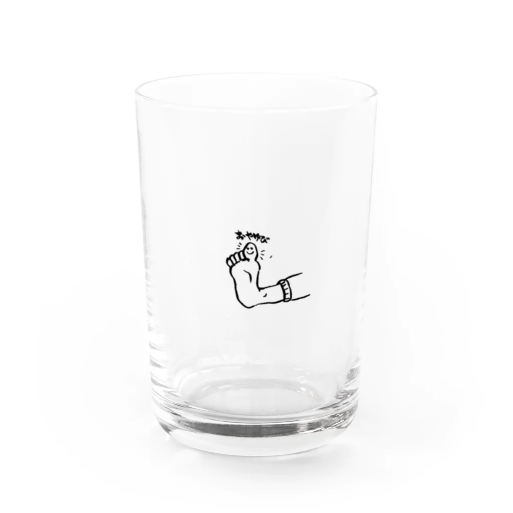 Sloping Shoulders Foxのおやゆび Water Glass :front