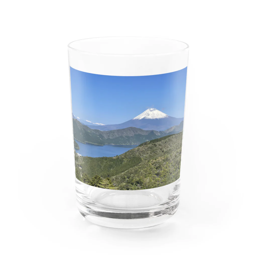 松の富士山 富士スピードウェイ Water Glass :front