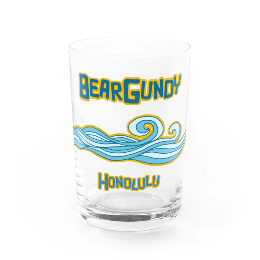 BEARGUNDYのざぶん Water Glass :front