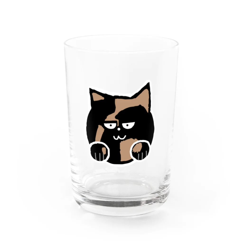 サビ猫azunekoのおうちのサビ猫のazuneko(あずねこ) Water Glass :front