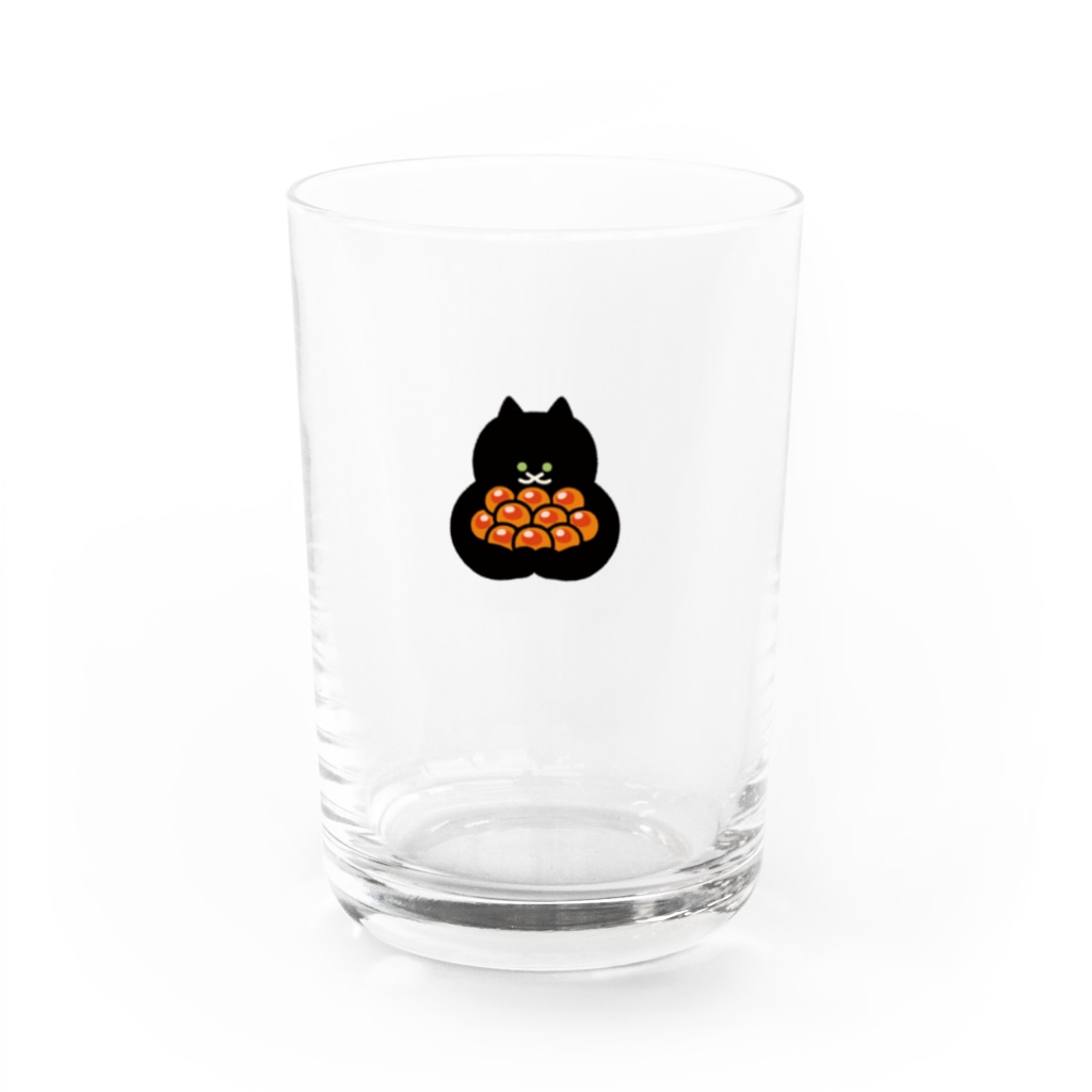 SUIMINグッズのお店の両手いっぱいのいくら Water Glass :front