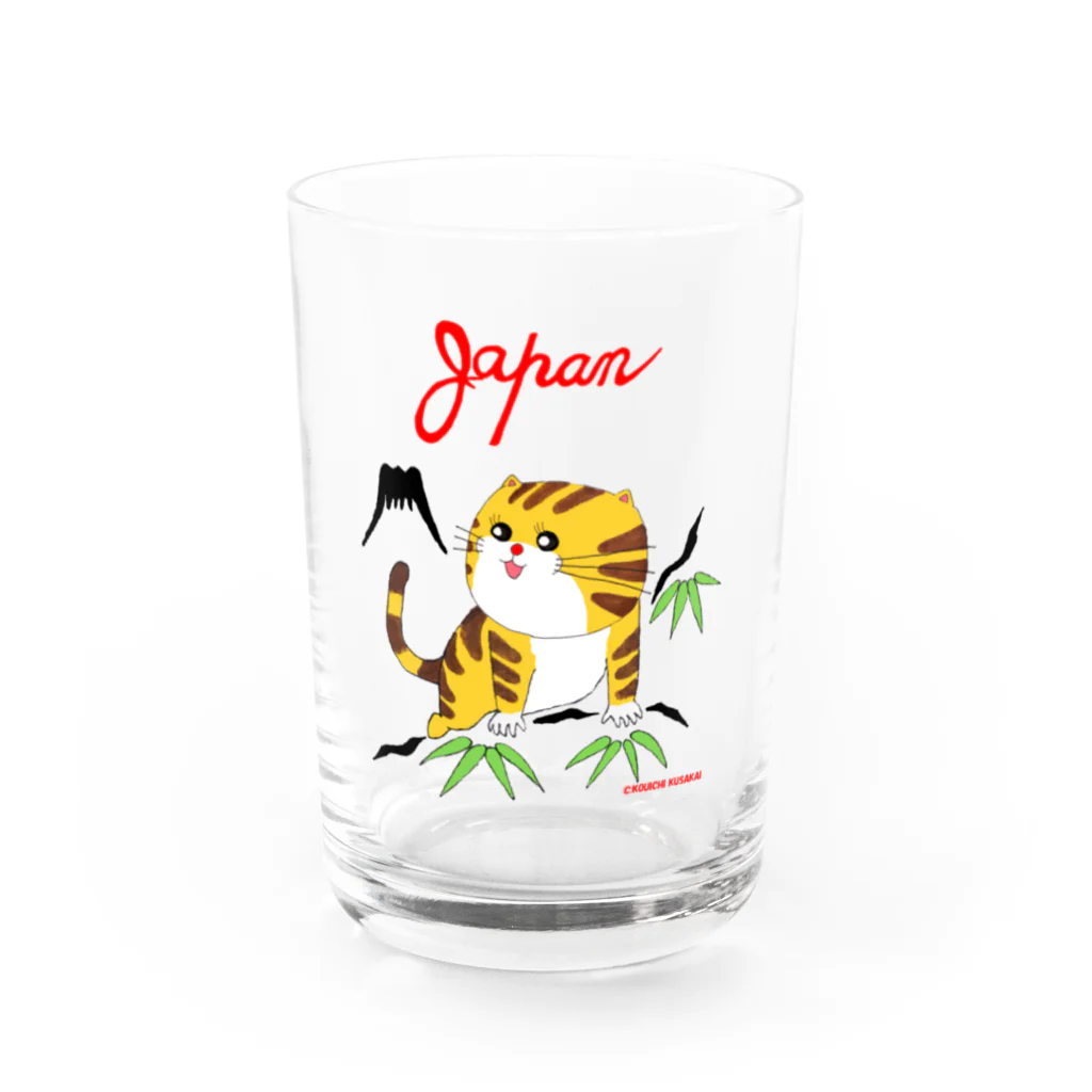 クサカイ商店のスカジャン風 どらちゃん  Water Glass :front