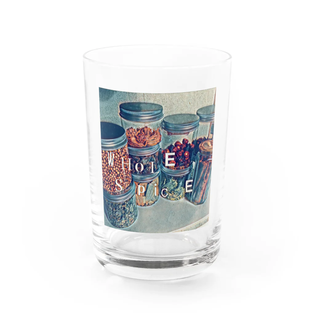 curry・spice・trainingのホールスパイス　whole spice Water Glass :front