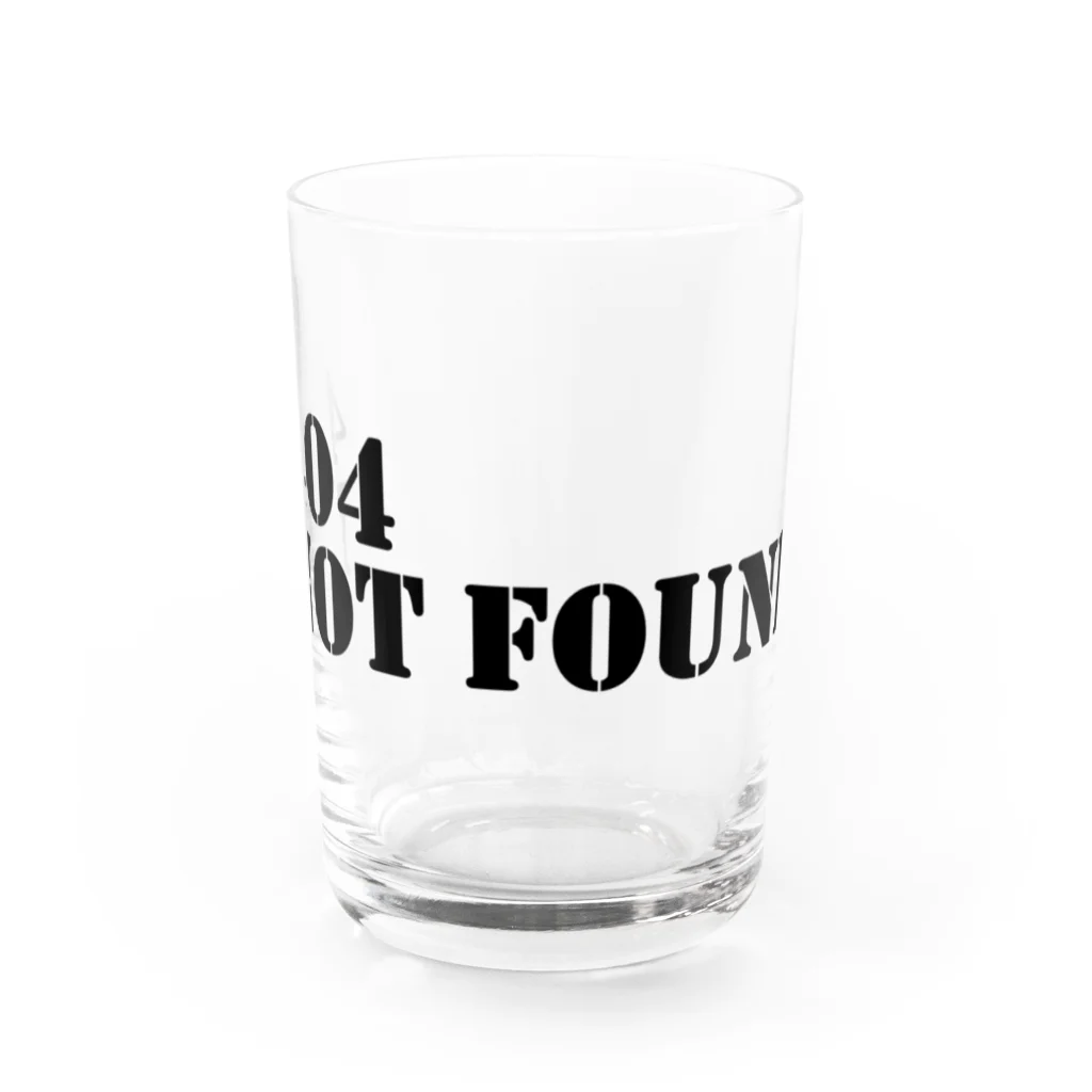 山猫雑貨の404 not found Water Glass :front