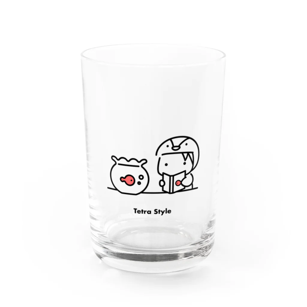 Tetra Styleの金魚（スイ） Water Glass :front