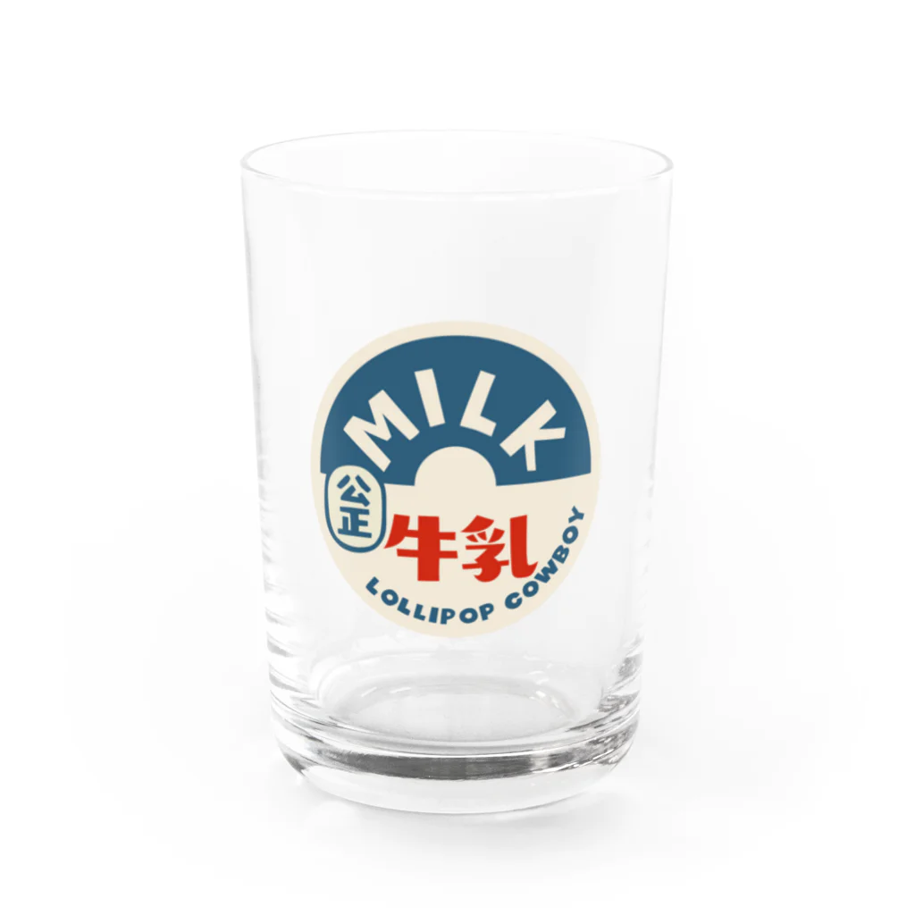 lollipop cowboyの牛乳 Water Glass :front