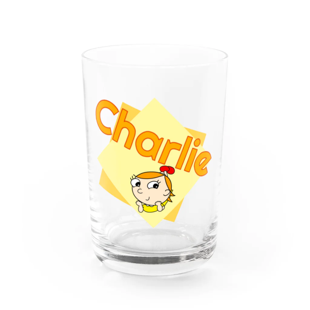 charlolのCharlie LOGO2 グラス前面