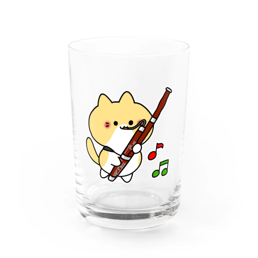  ふじねこ屋のファゴットねこ Water Glass :front