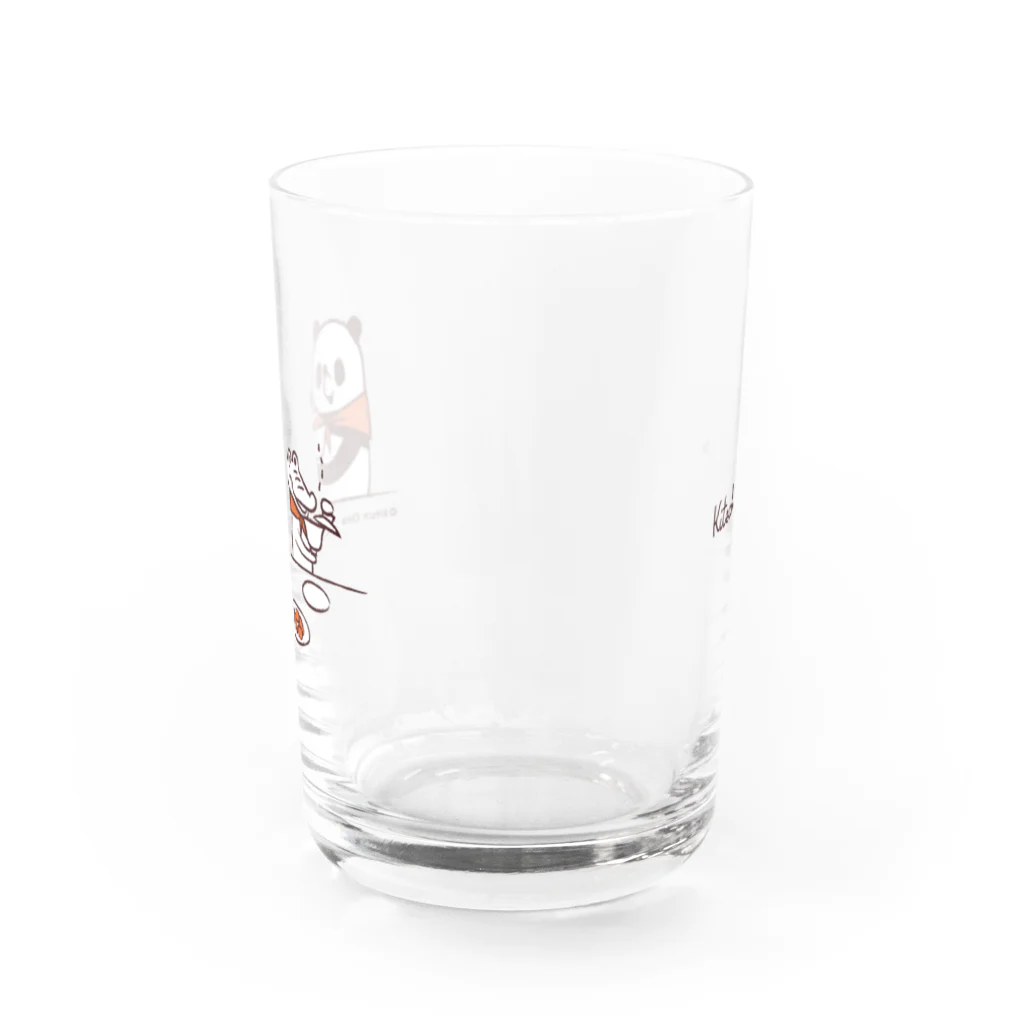 キッチュの中国茶タイム　パンダのおはなし Water Glass :front