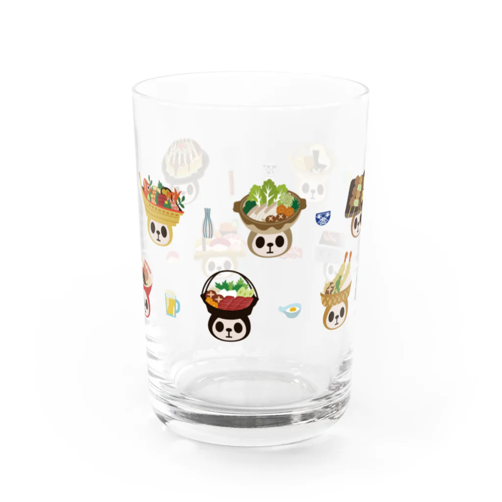 キッチュのカブリモノ日本料理パンダ Water Glass :front