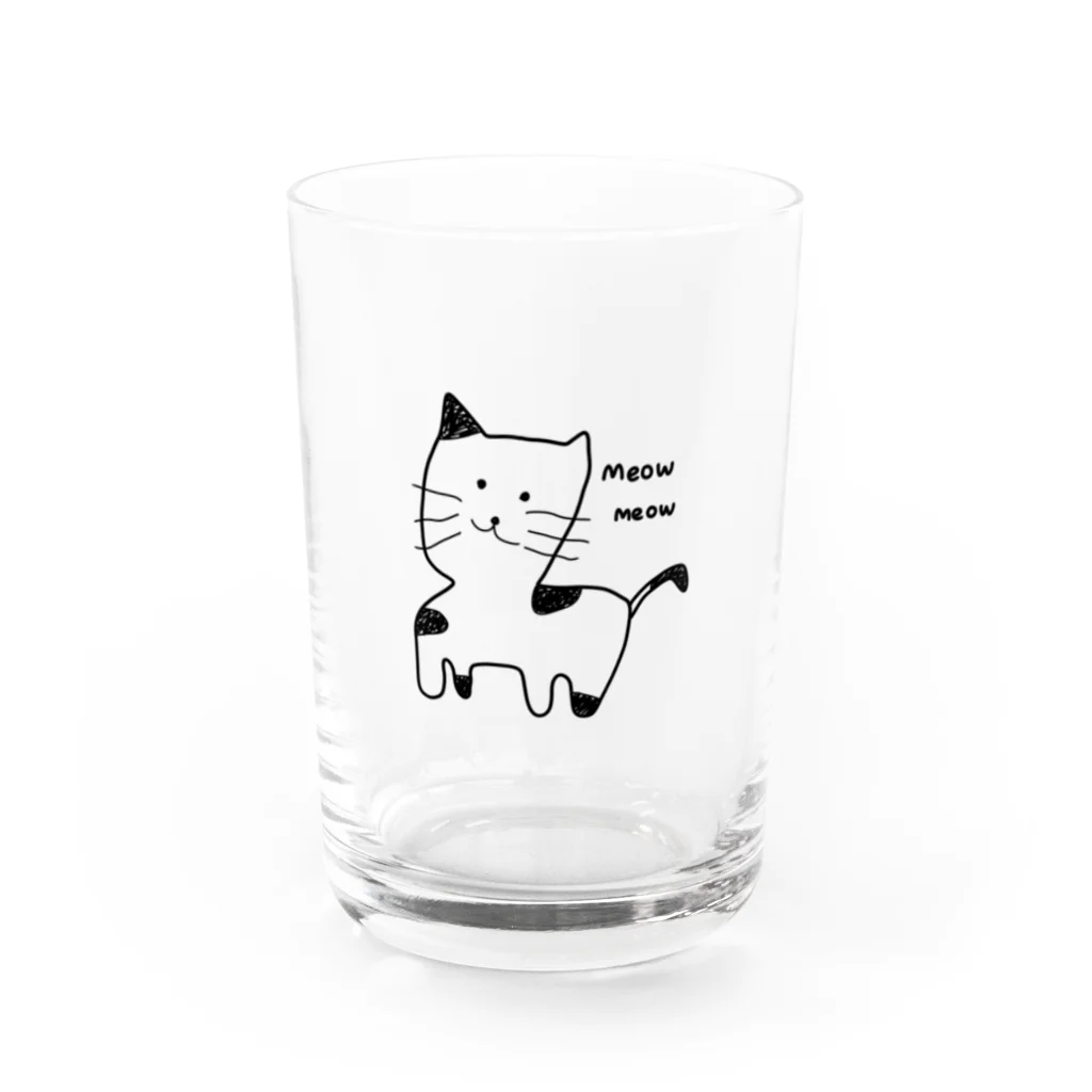 うなわるどのねこ Water Glass :front