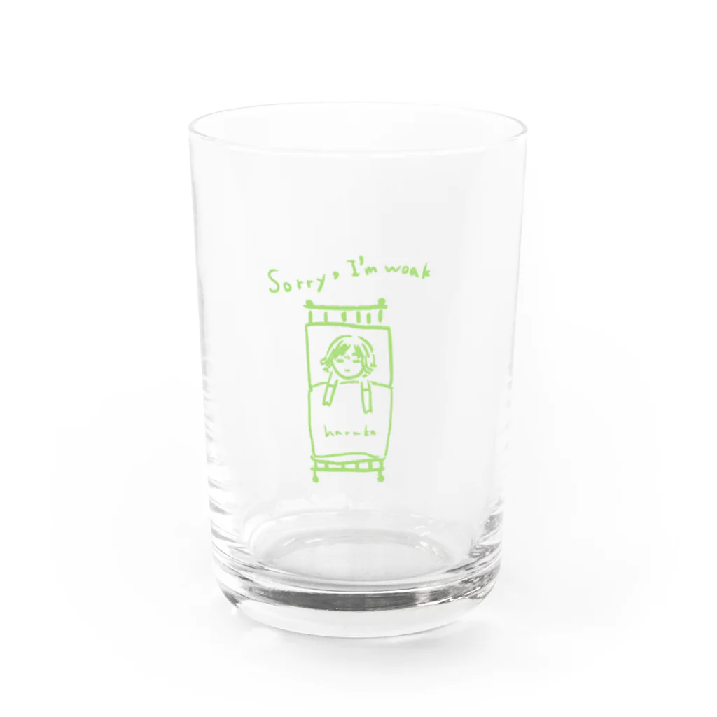 in the bed shop(遥さんのお店)のHaruka is in bed Water Glass :front