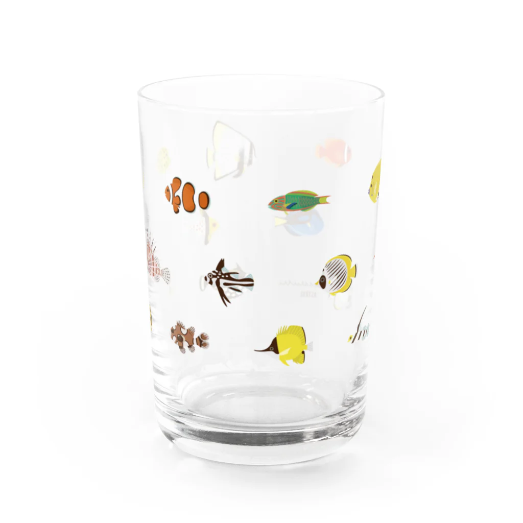 Astrio SUZURI店のお魚いっぱい集合 Water Glass :front