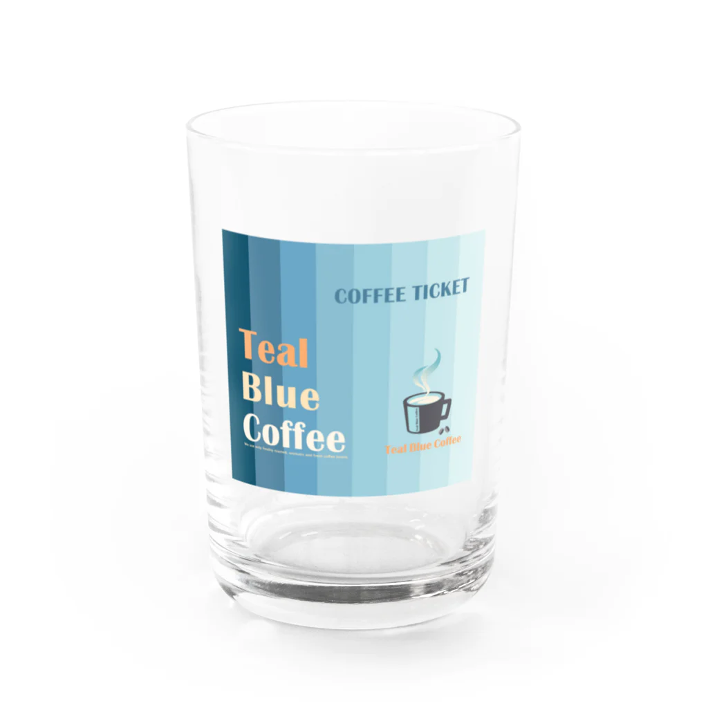 Teal Blue CoffeeのCOFFEE TICKET_BLUE Ver. グラス前面