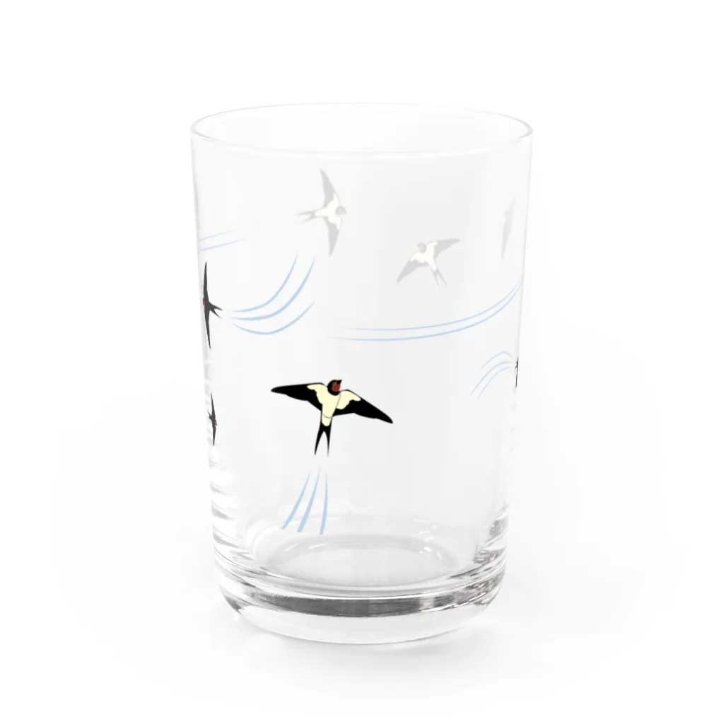 琥珀色に咲く花のツバメ兄弟〈飛ぶ練習〉① Water Glass :front