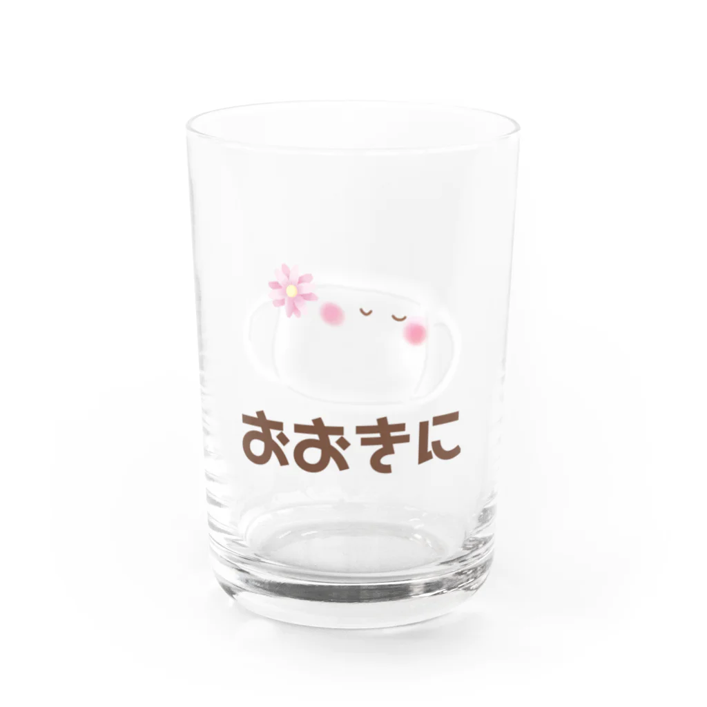 ぱすてらむぎこのおおきに/マスクちゃん Water Glass :front