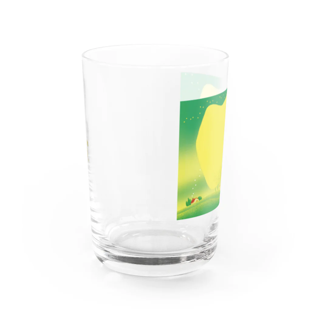 スターリィマンと幸せ暮らしアイテムのお花のメロディー Water Glass :front