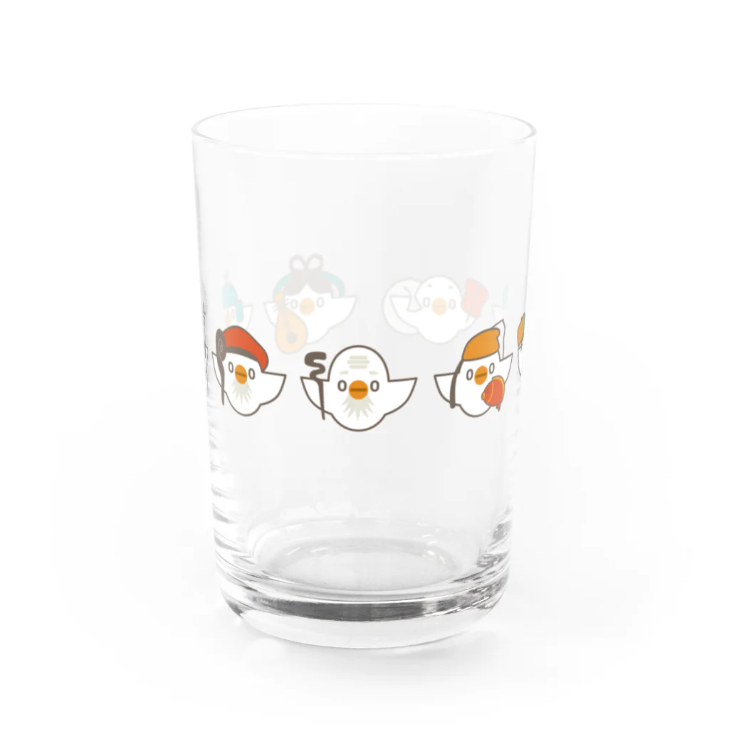 (\( ⁰⊖⁰)/) esaのｼﾁﾌｸﾄﾞﾘ Water Glass :front