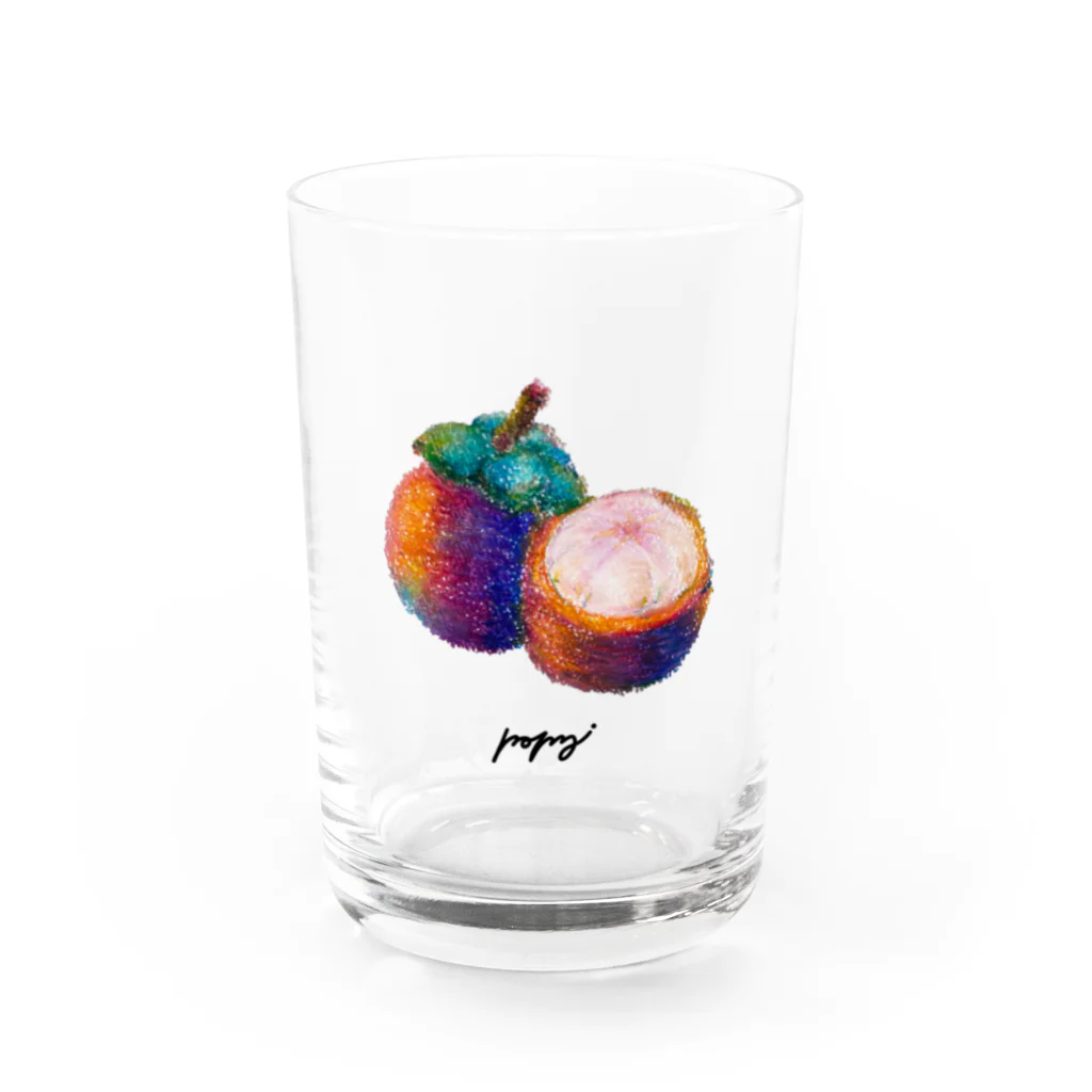 popy originalのジューシーなプラム Water Glass :front