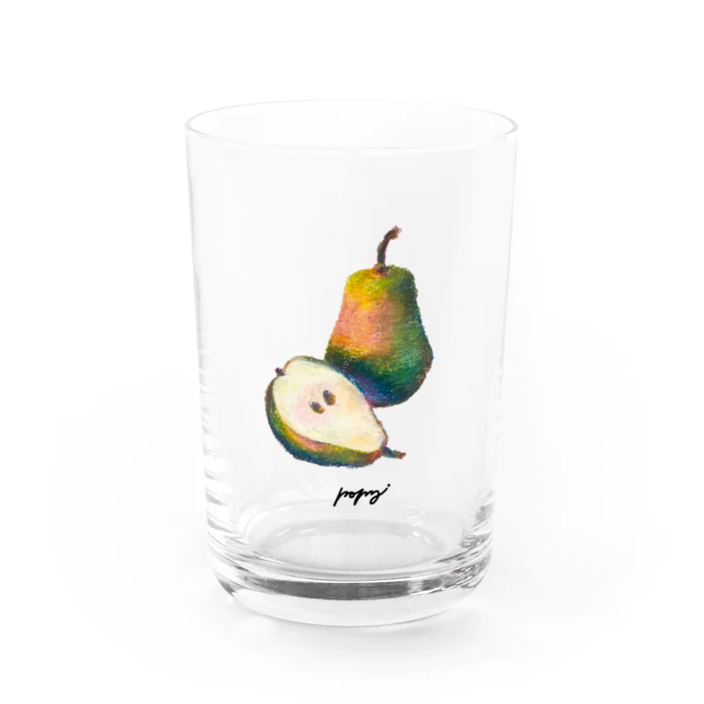 popy originalのジューシーな洋梨 Water Glass :front