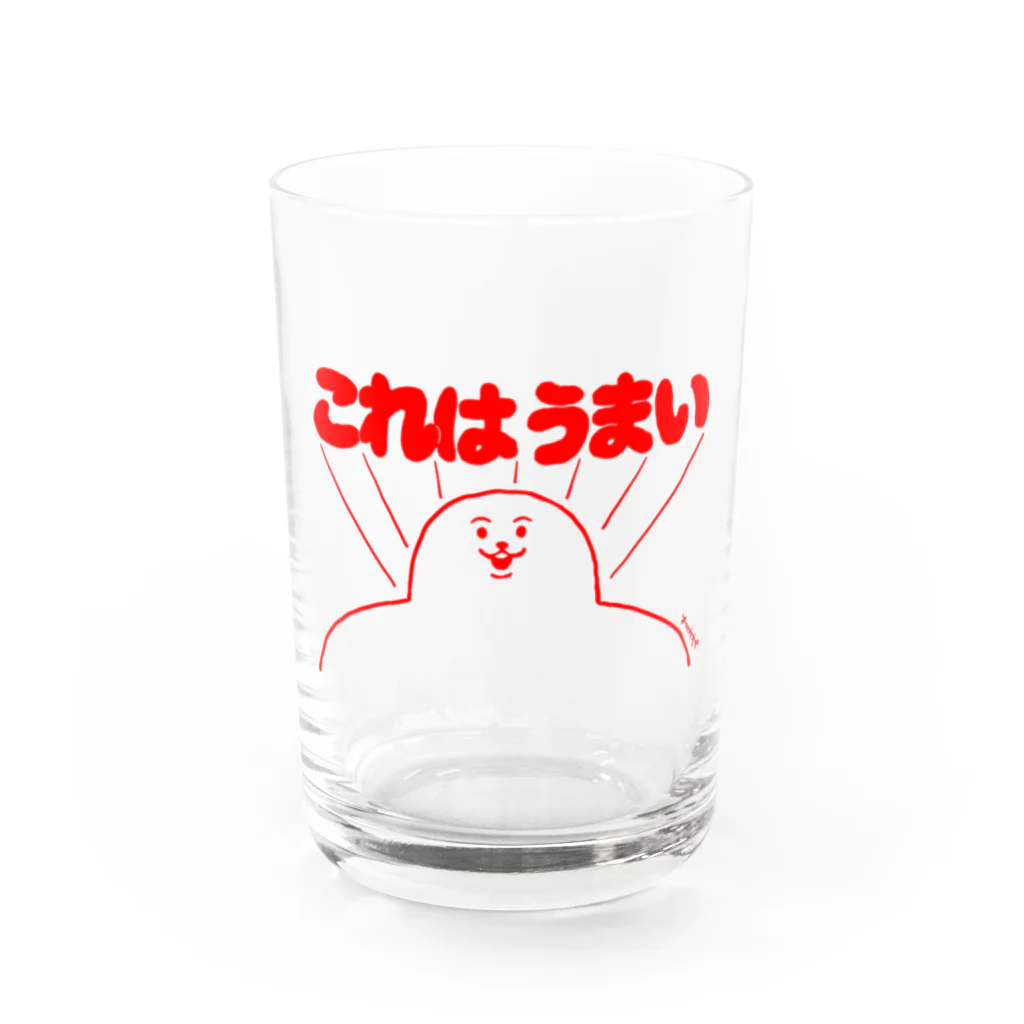 yukkeのこれはうまい Water Glass :front