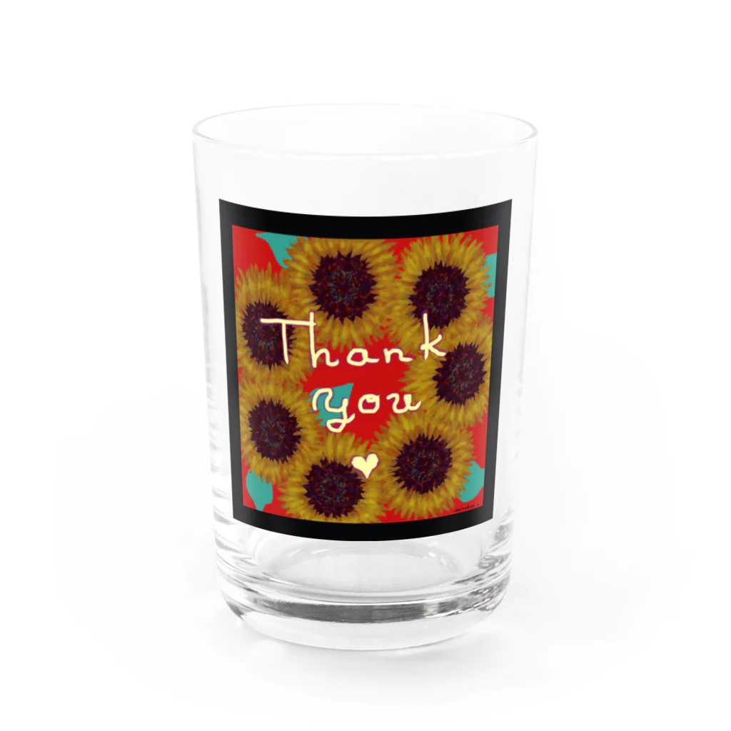 [ DDitBBD. ]の[ Thanks Sunflower ] Water Glass :front