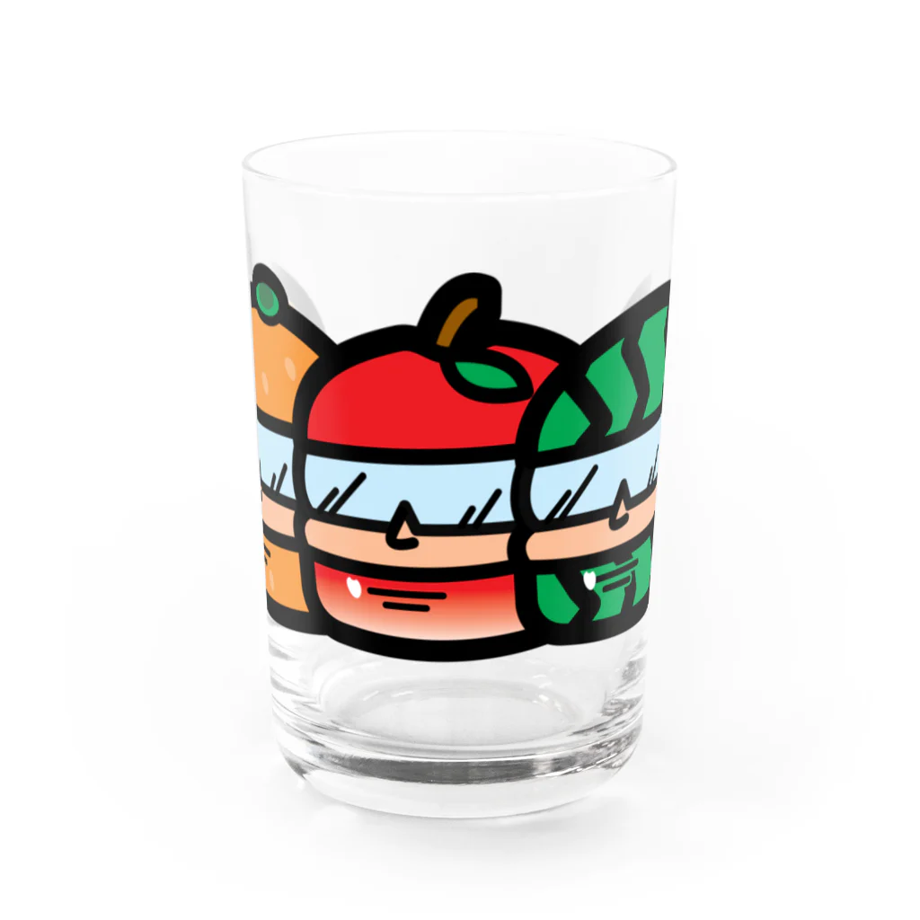 よよん家の並んだメット Water Glass :front