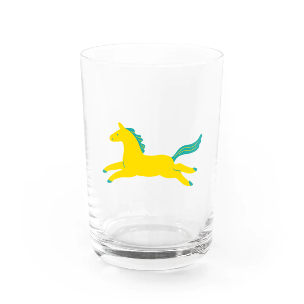 Rera(レラ)のレモンいろの馬 Water Glass :front