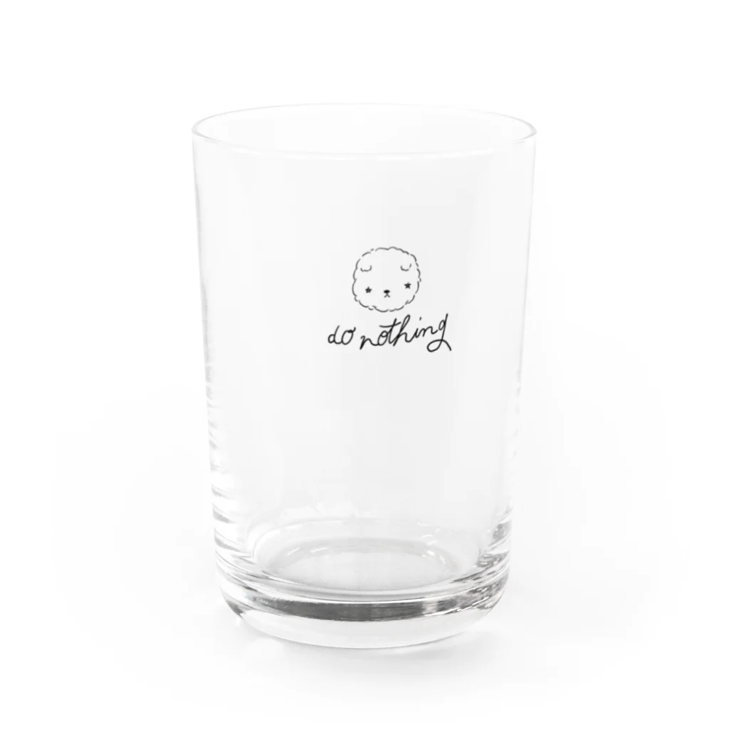 ボケット喫茶室の雑貨コーナーのふわふわ生きもの Water Glass :front