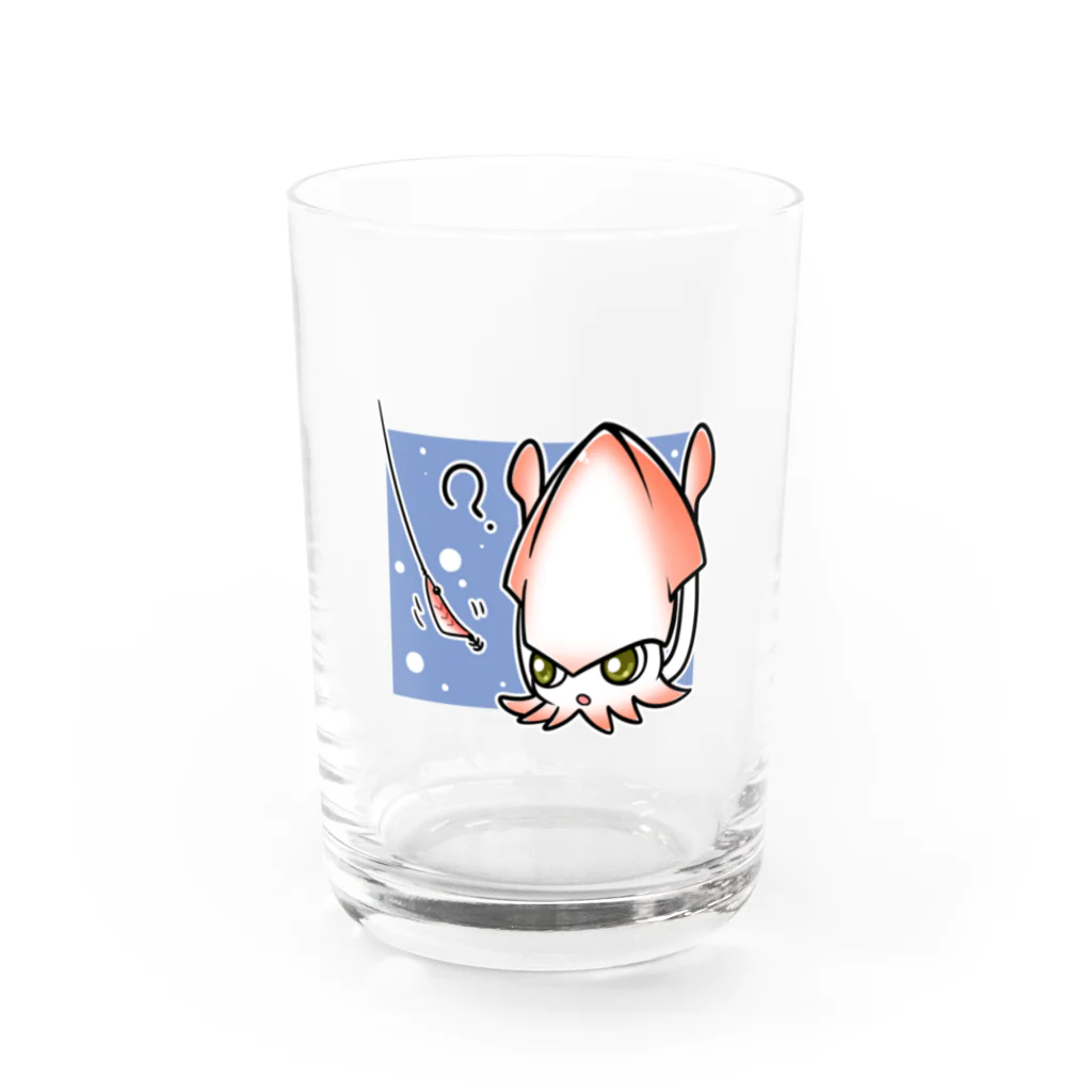 みらくるだっしゅ by HarikoChokanのエギ見るイカ Water Glass :front