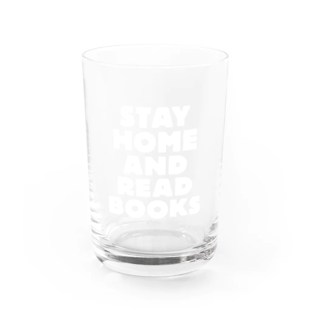 SAIWAI DESIGN STOREのSTAY HOME AND READ BOOKS（WHITE） Water Glass :front