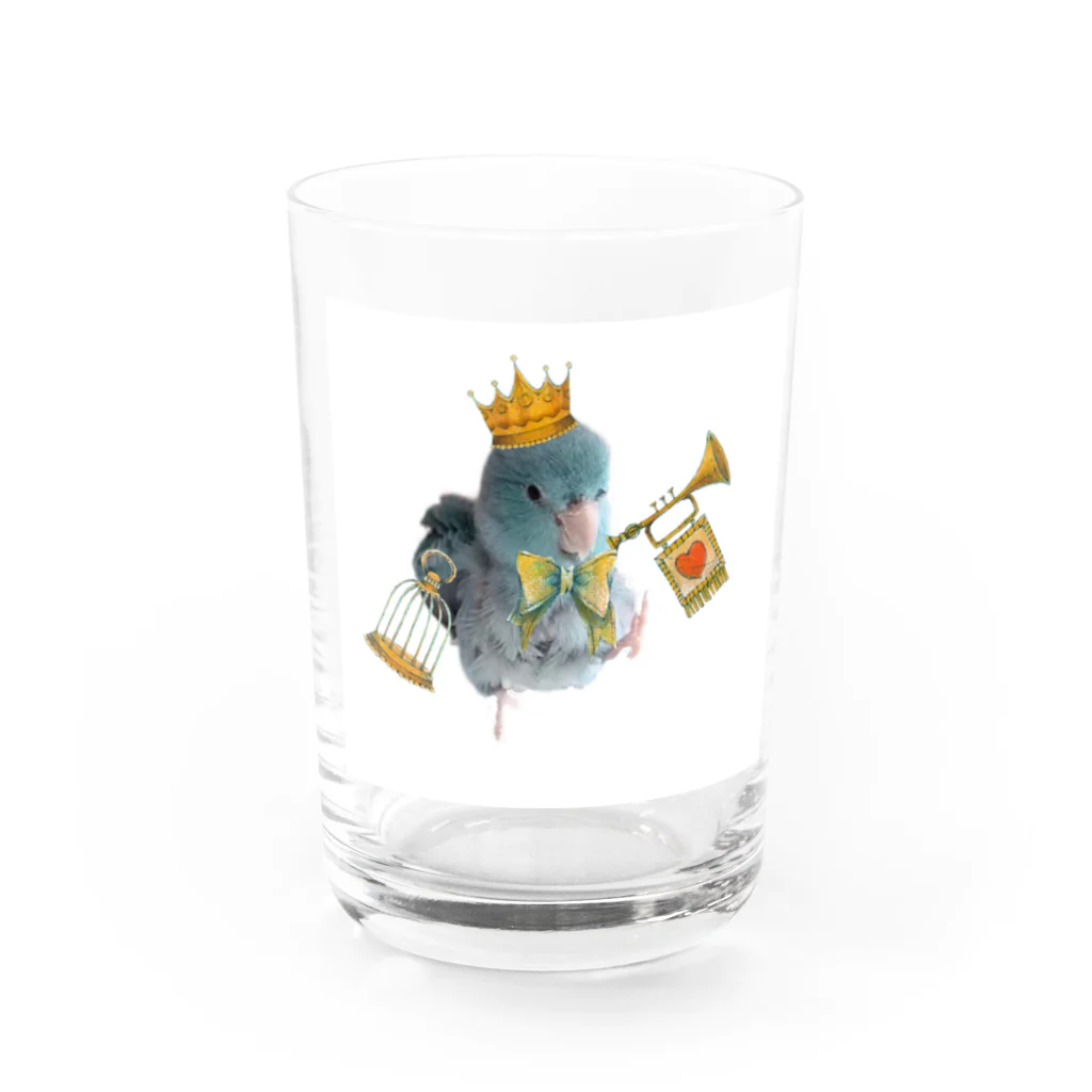 がおーマメちゃんのお散歩マメちゃんグラス Water Glass :front