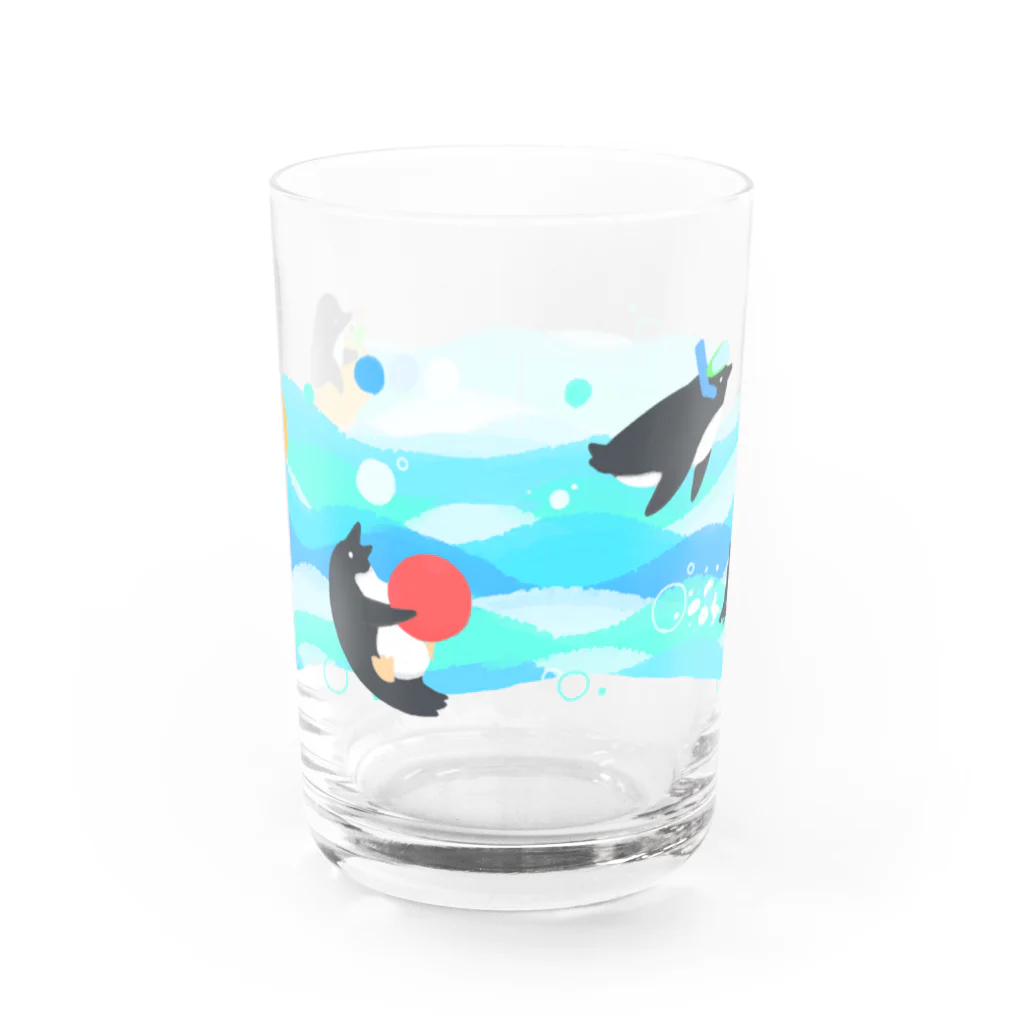 のこのペンギンプール Water Glass :front