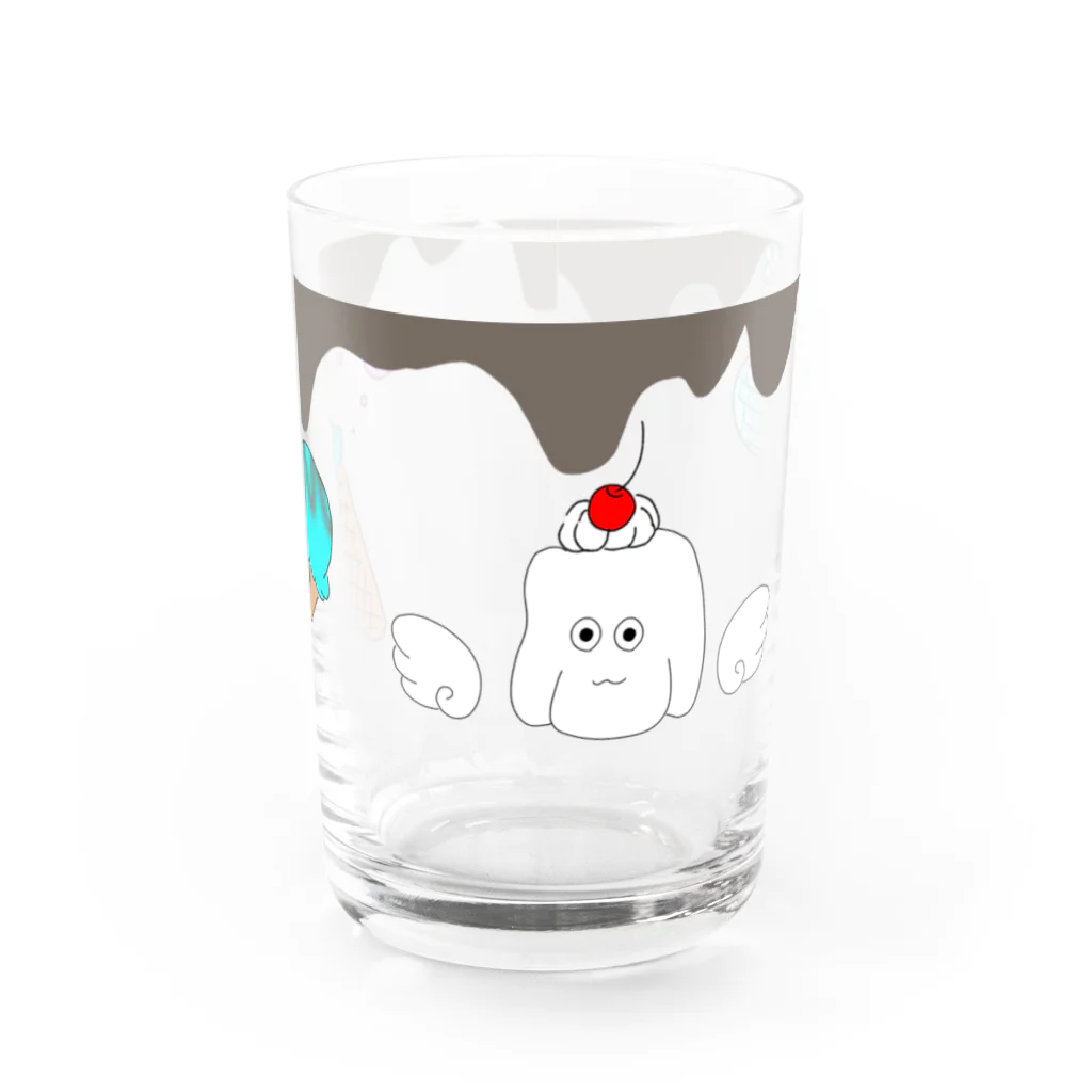 ギラダイスぱんがのらっきょくん、エンジェルアラモード Water Glass :front