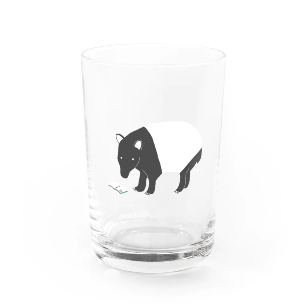 紙とペンのほんとバク Water Glass :front