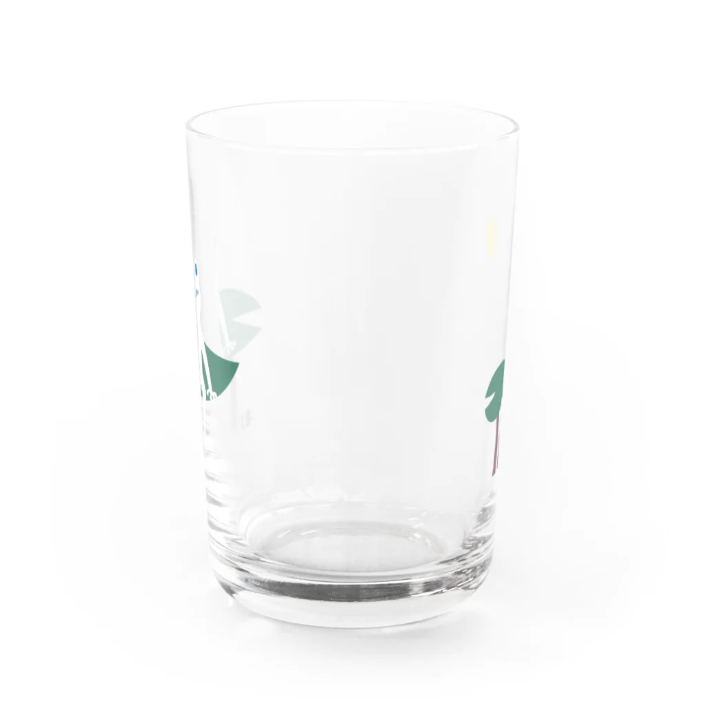 キュート セイサクショのしろッグ・コウホネ Water Glass :front