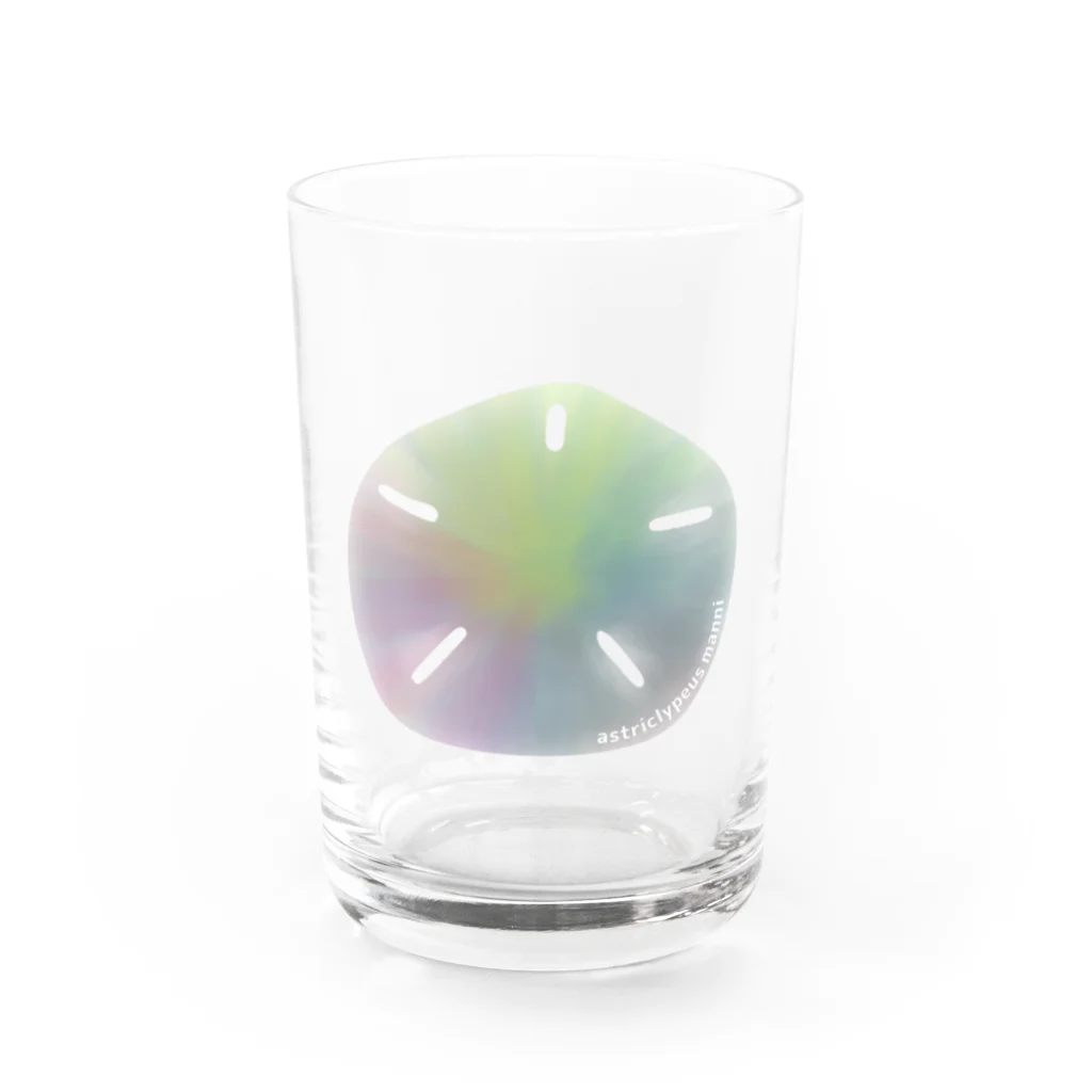 ペンギンのアトリエのスカシカシパン（水彩） Water Glass :front