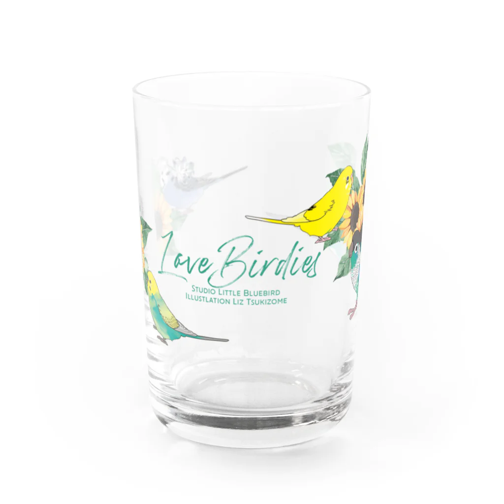 リズさんち🦜👶✨のサンフラワーBudgies Water Glass :front