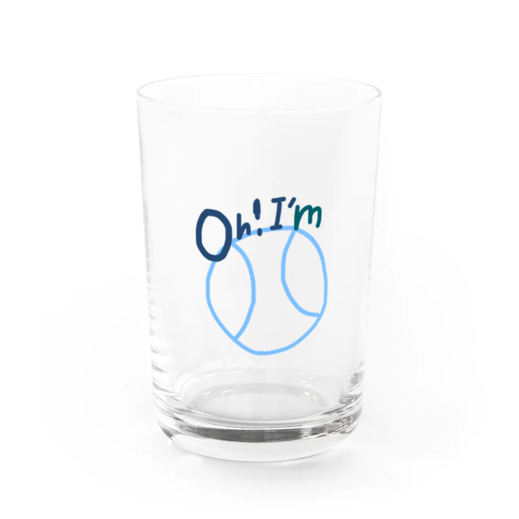 Oh!i'mのベースボールTシャツ Water Glass :front