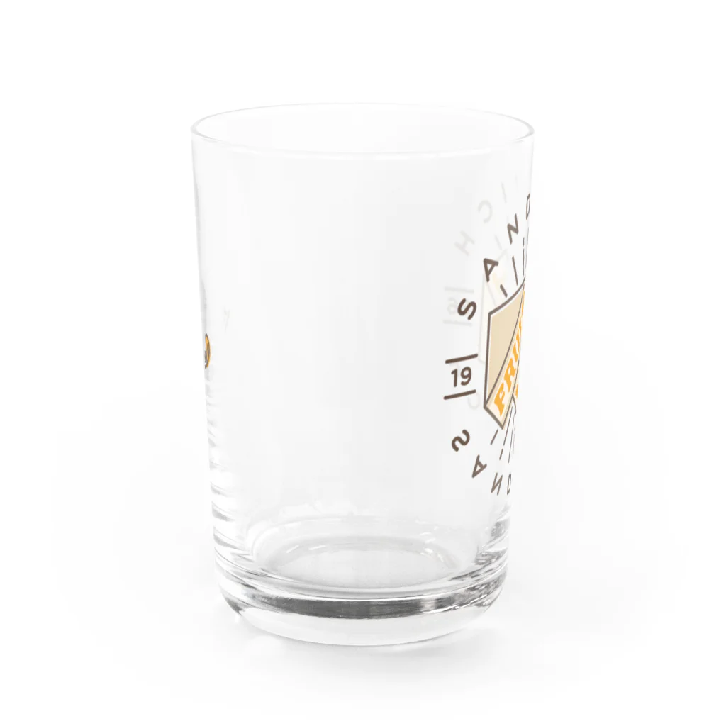 まるいねこのフルーツサンド Water Glass :front