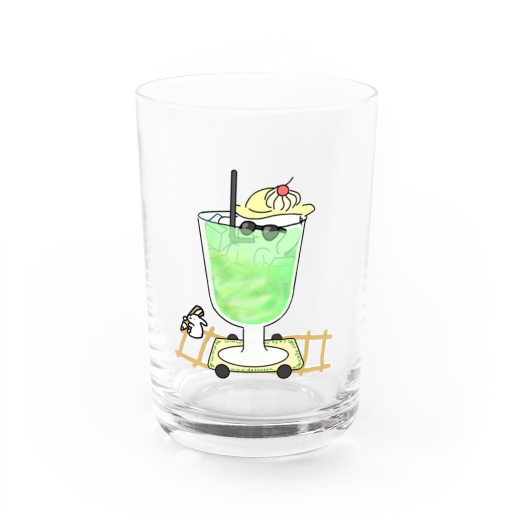 NEXT TIMEのクリームソーダホリデー@mamiwa Water Glass :front