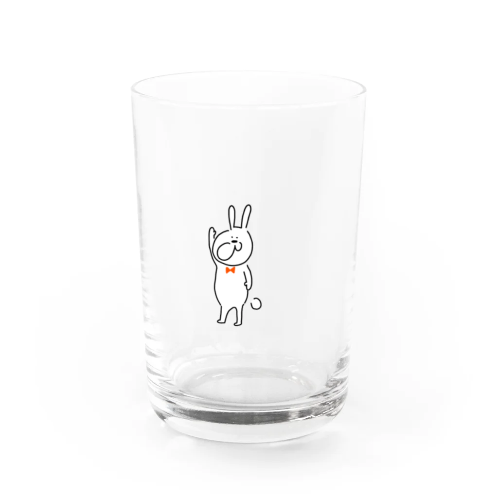 ズッキーニ。のズッキーニとうさぎさん Water Glass :front