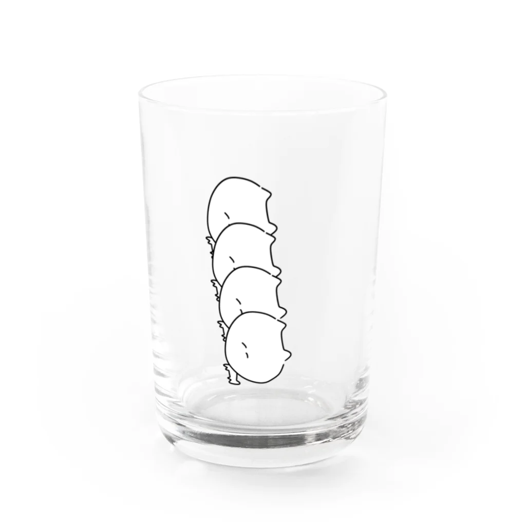 惰のﾈﾁｺﾔﾝ Water Glass :front