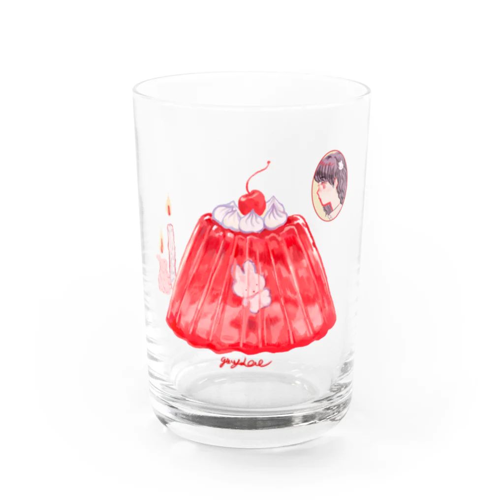 ginnyのLOVE BUNNY BABE Water Glass :front