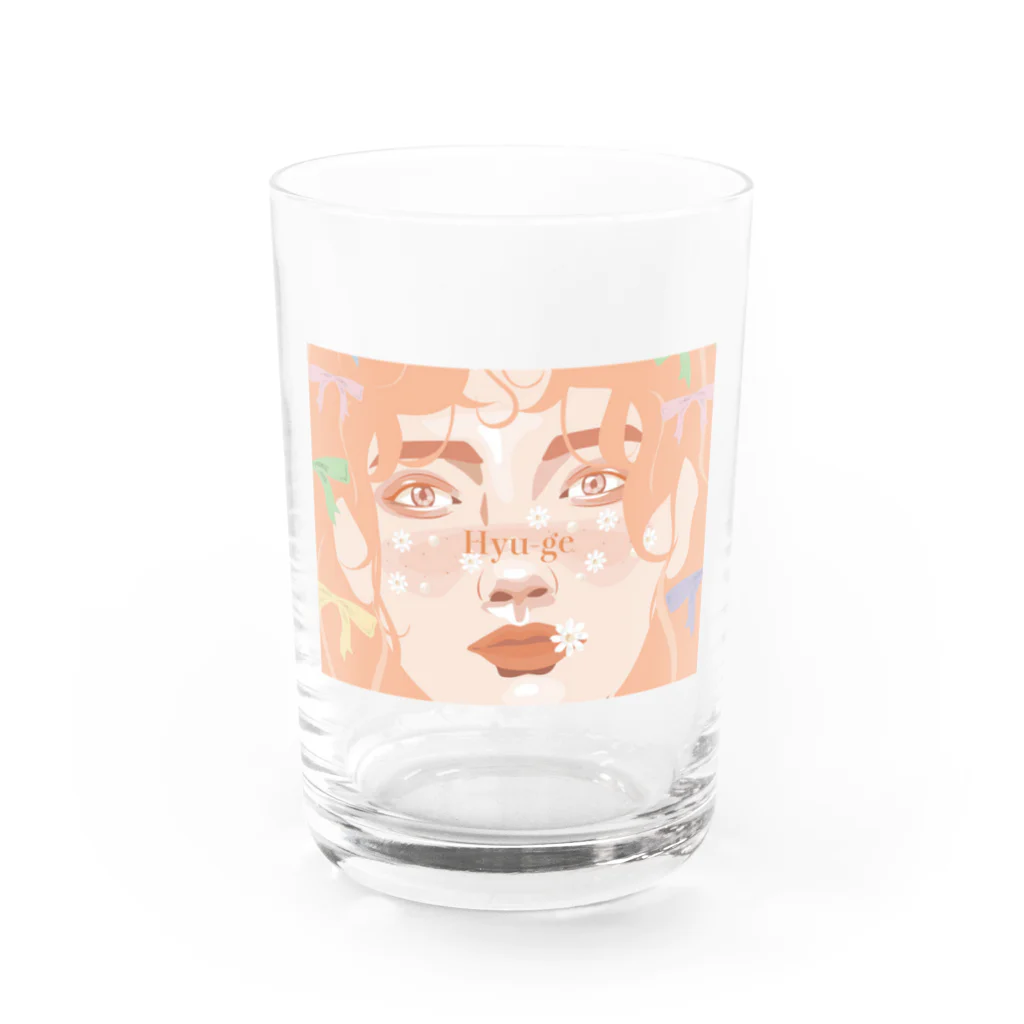 hyu-ge（イラスト）のhyu-ge Water Glass :front