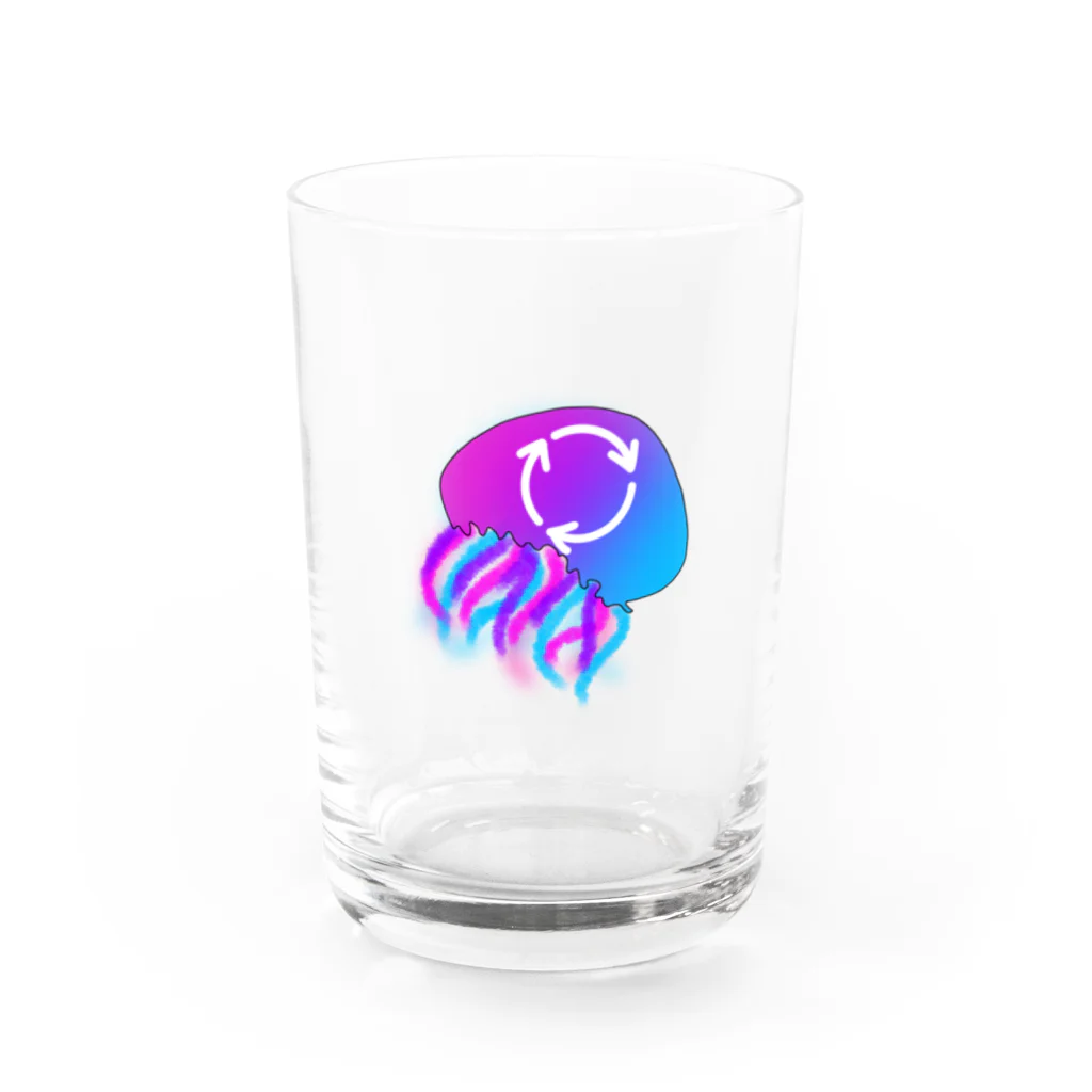 Jellyfishのアップサイクル海月 Water Glass :front