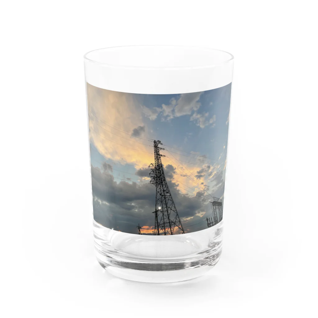 Aki’s design shopの(セール中)Sunset over the tower Water Glass :front