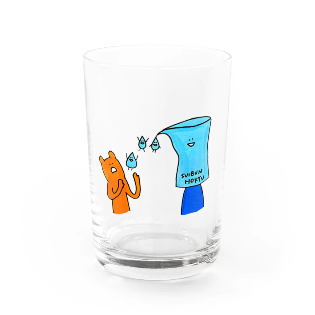 りんのイラストショップのSUIBUN HOKYU Water Glass :front