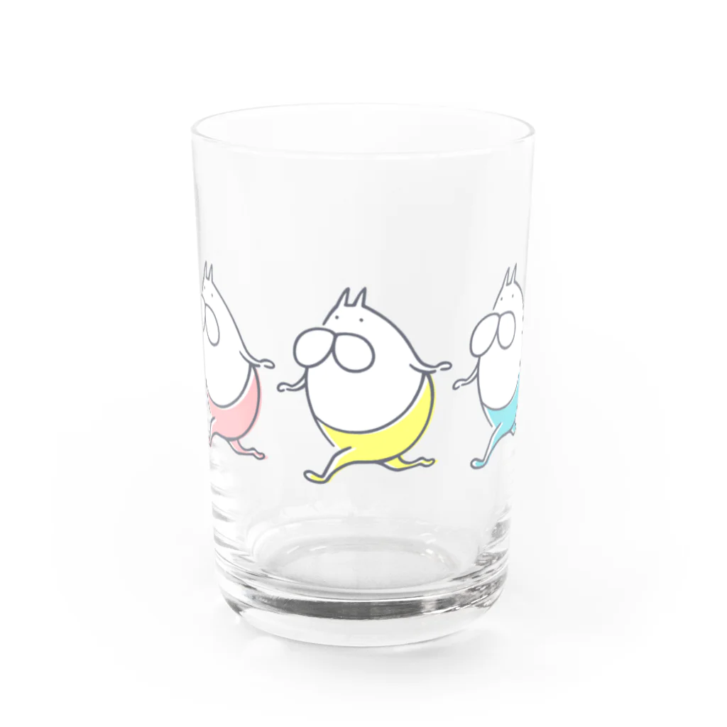 くらきち ONLINE SHOPのねこタイツ ランラン Water Glass :front